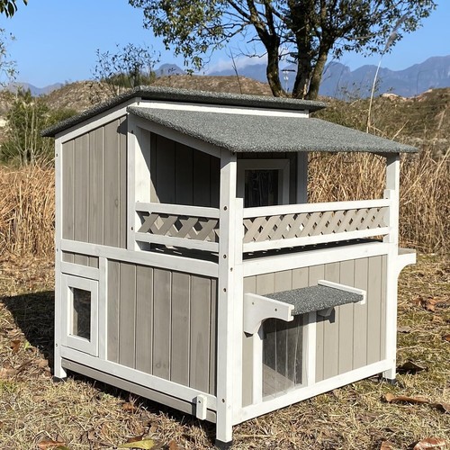 Two story cat house - two,