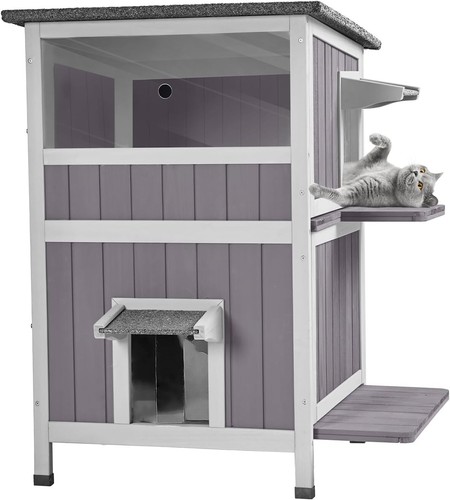 Insulated cat house for winter - house,