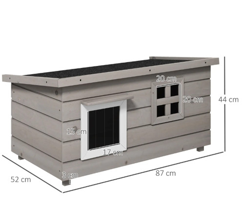 Wooden cat house - wooden,