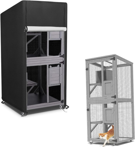 Outdoor cat house - for, 4