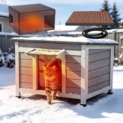 Gutinneen heated outdoor cat - gutinneen,