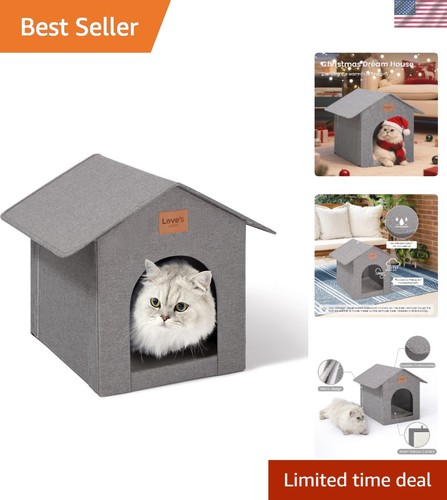 Weatherproof outdoor cat house - weatherproof,