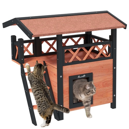 Pawhut outdoor cat - pawhut, w/