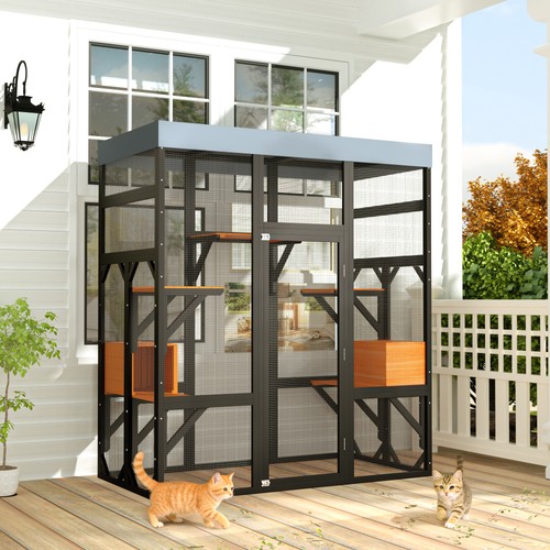 Outdoor catio cat enclosure - catio,