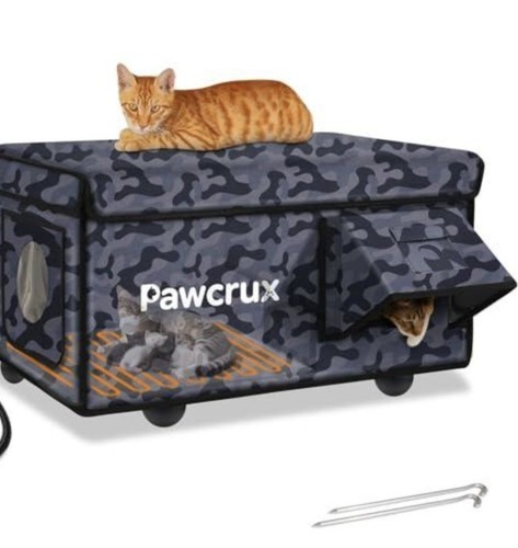 Outdoor heated cat house - outdoor,