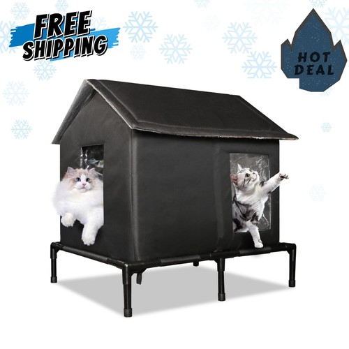 Outdoor cat house - cat, large