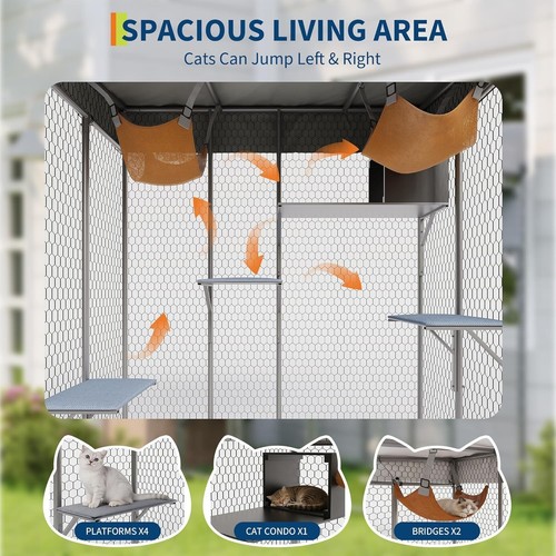 Outdoor cat enclosure - outdoor,