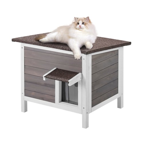 Vevor outdoor cat house wooden - house,