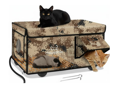 Clawsable large heated outdoor - large,