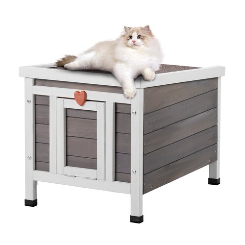 Outdoor cat house wooden - cat,