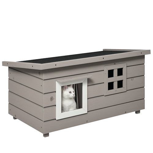 Pawhut outdoor cat house - house, with