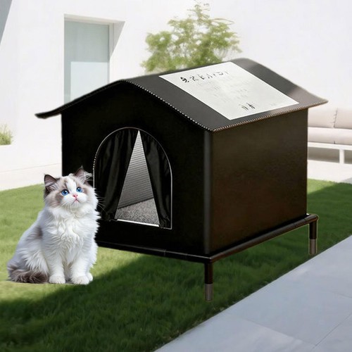 Outdoor cat house elevated - cat,