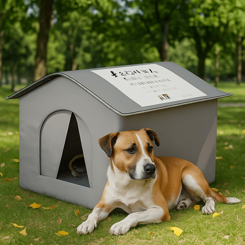 Cat winter insulated house - winter,