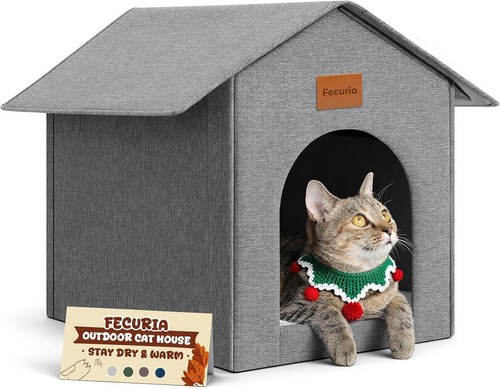Insulated outdoor cat house - insulated,
