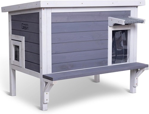 Insulated outdoor cat house - insulated,