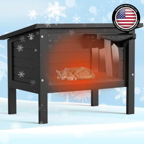Outdoor cat house - house, large