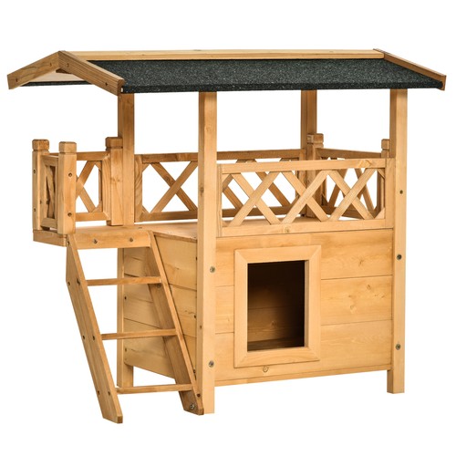 Pawhut cat house puppy pet - house,