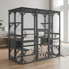 Large Outdoor Catio Wooden Cat