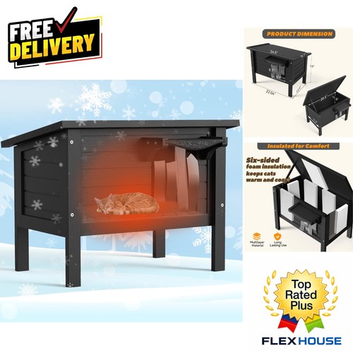 Weatherproof outdoor cat house - weatherproof,
