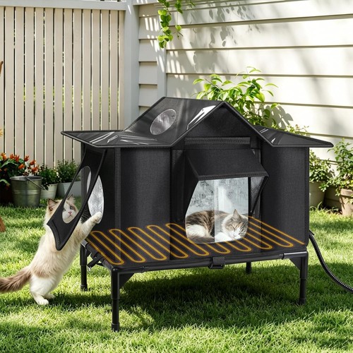 Outdoor cat house with heating - outdoor,