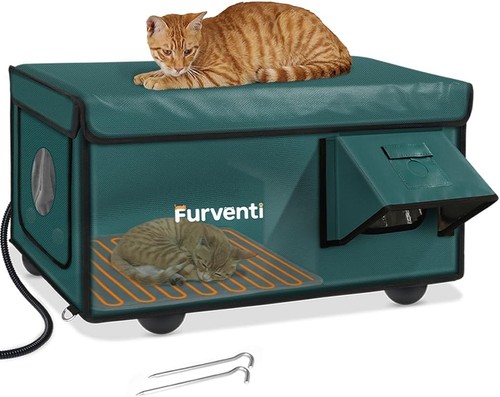 Outdoor heated cat - outdoor, house