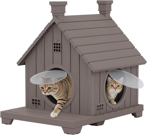 Outdoor cat house weatherproof - house,
