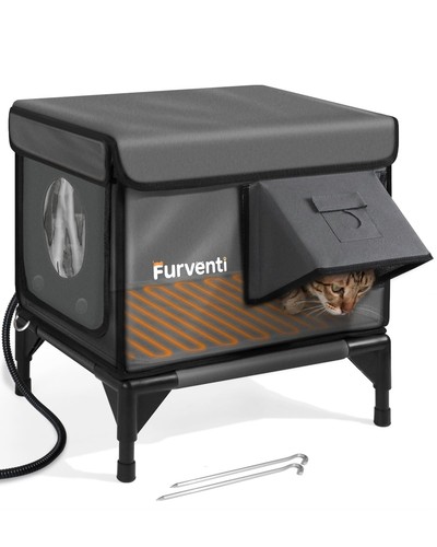 Furventi heated outdoor cat - heated,