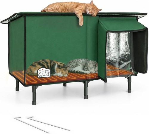 Large heated outdoor cat - outdoor,