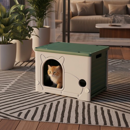 Outdoor cat house all season - outdoor,