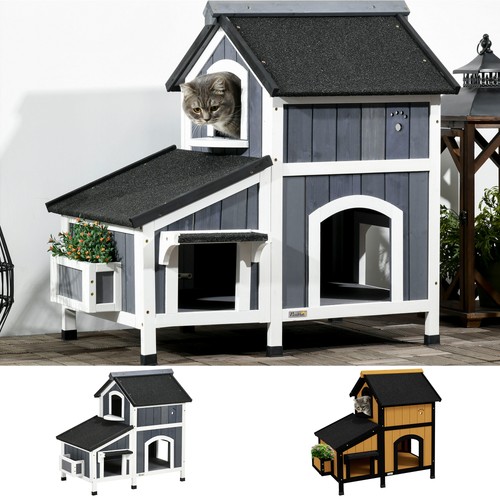 Pawhut wooden outdoor - wooden,