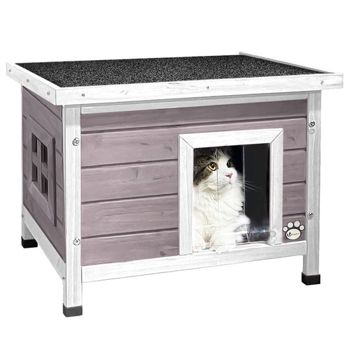 Cat house outdoor with kennel - outdoor,