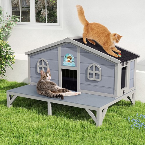 Outdoor cat house indoor - outdoor,
